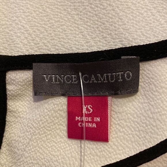 Vince Camuto Extra Small Longsleeve Blouse Slit Sleeves Drawstring Sheet Lining - Picture 5 of 6